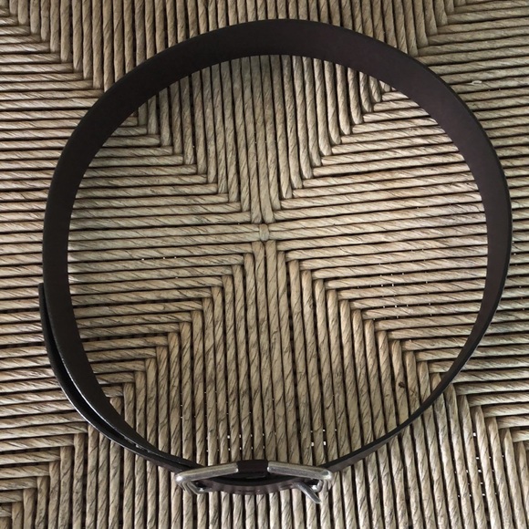 Boutique Size L (35-40) Smooth Leather Classic Black Brushed Silver HW $79 NEW - Picture 14 of 16